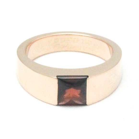 Cartier Jewelry - CARTIER Tank Ring Pink Gold [18K] Fashion Garnet Band Ring Pink Gold